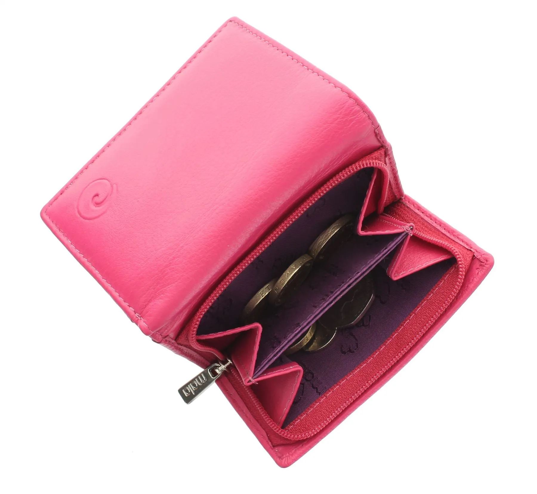 Mala Leather ORIGIN Collection Compact Leather Purse With RFID Protection 3273_5