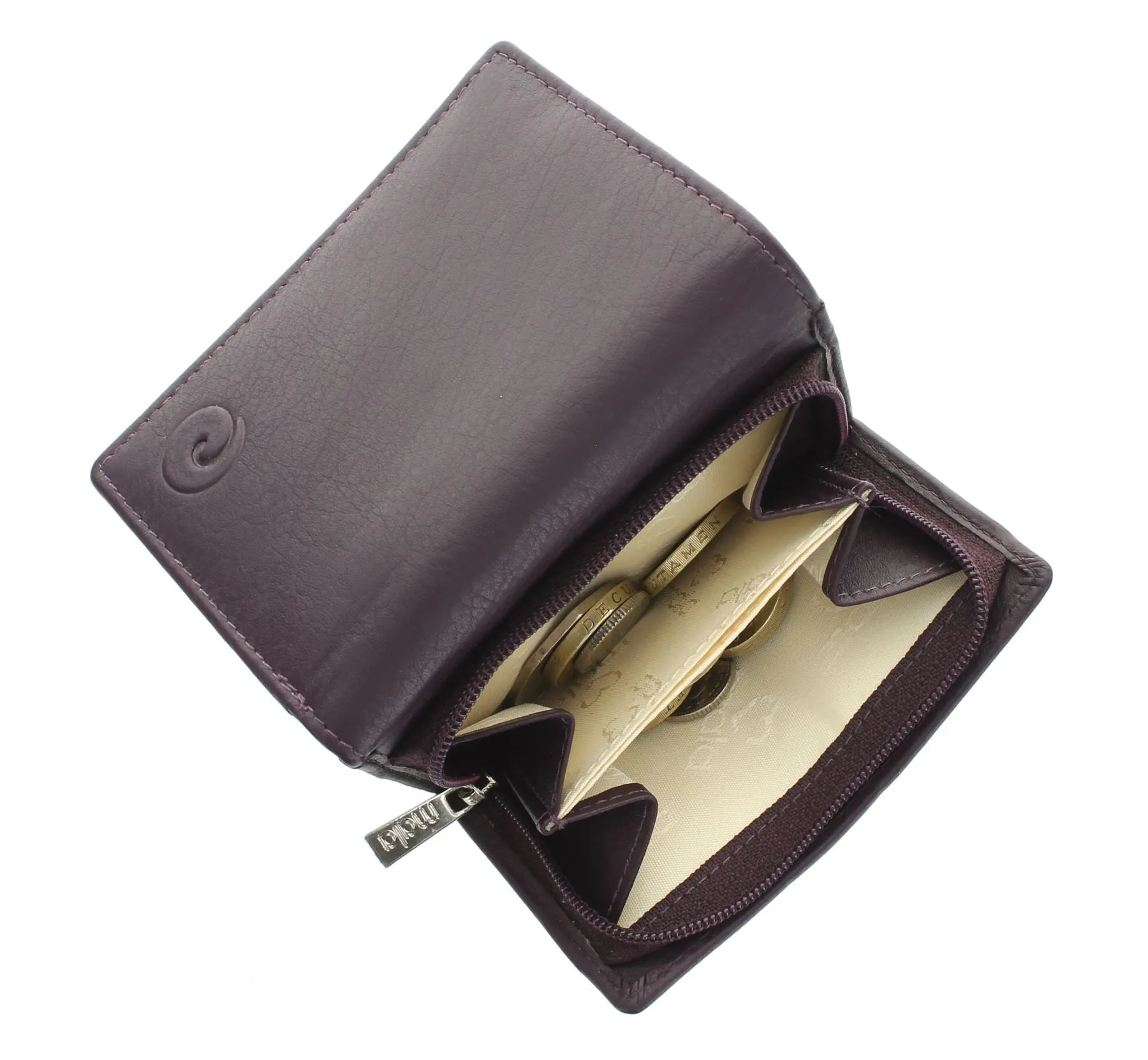 Mala Leather ORIGIN Collection Compact Leather Purse With RFID Protection 3273_5