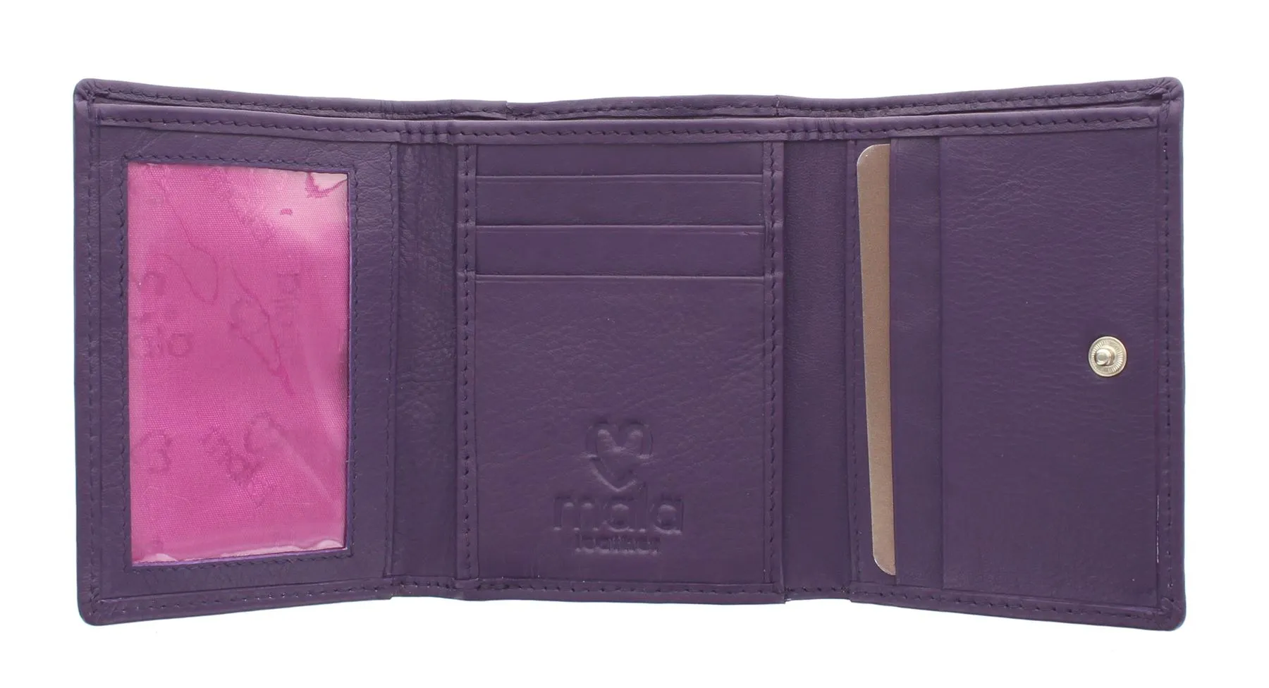Mala Leather ORIGIN Collection Compact Leather Purse With RFID Protection 3273_5