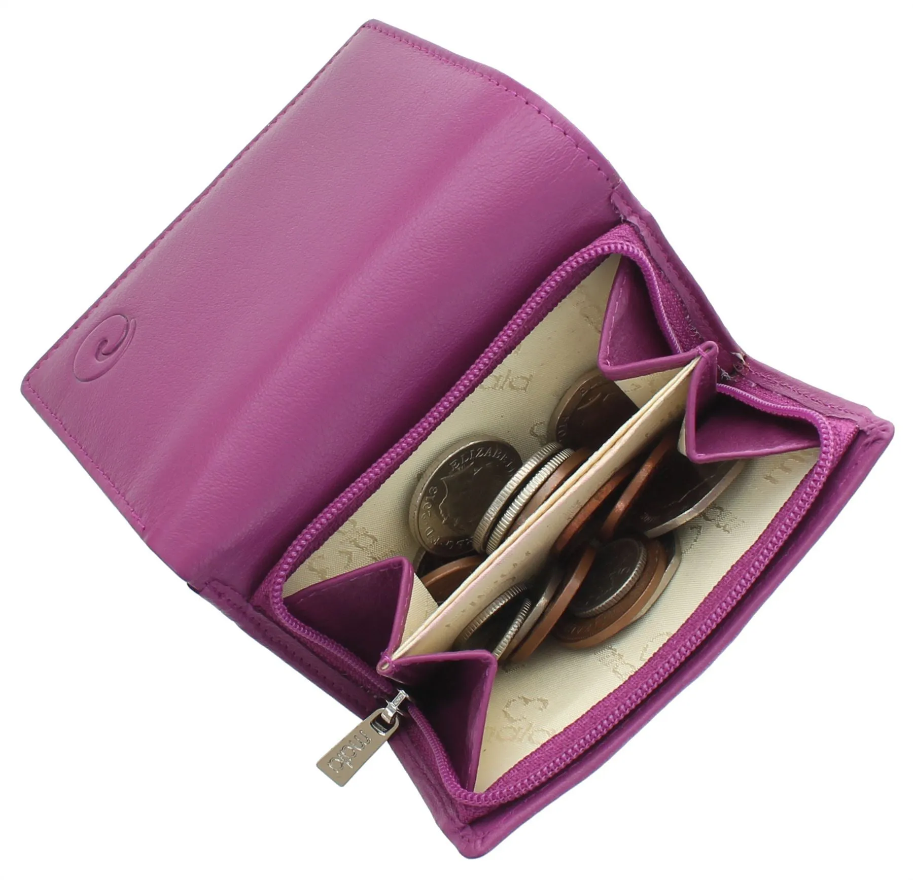 Mala Leather ORIGIN Collection Compact Leather Purse With RFID Protection 3273_5