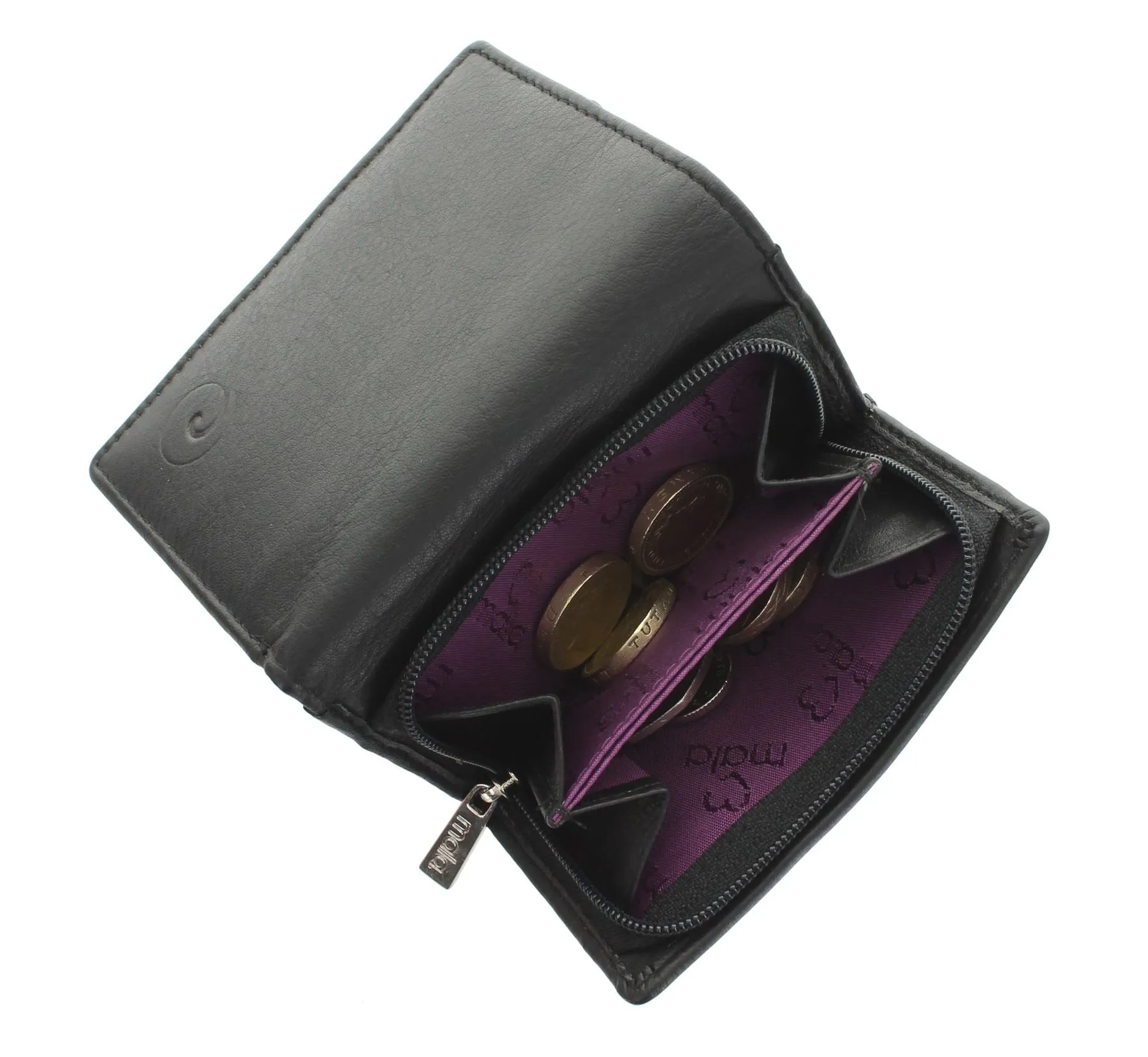 Mala Leather ORIGIN Collection Compact Leather Purse With RFID Protection 3273_5