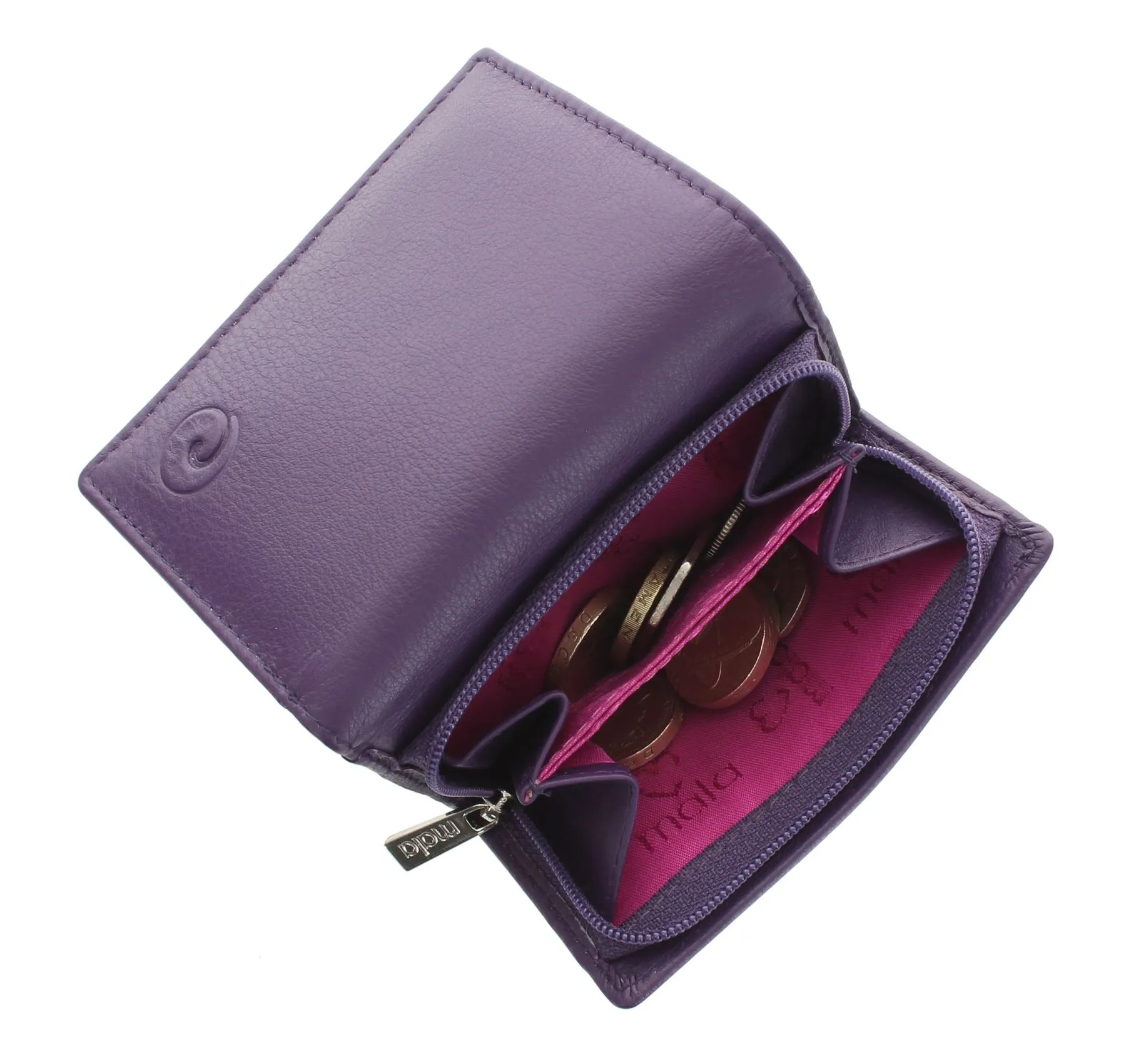 Mala Leather ORIGIN Collection Compact Leather Purse With RFID Protection 3273_5