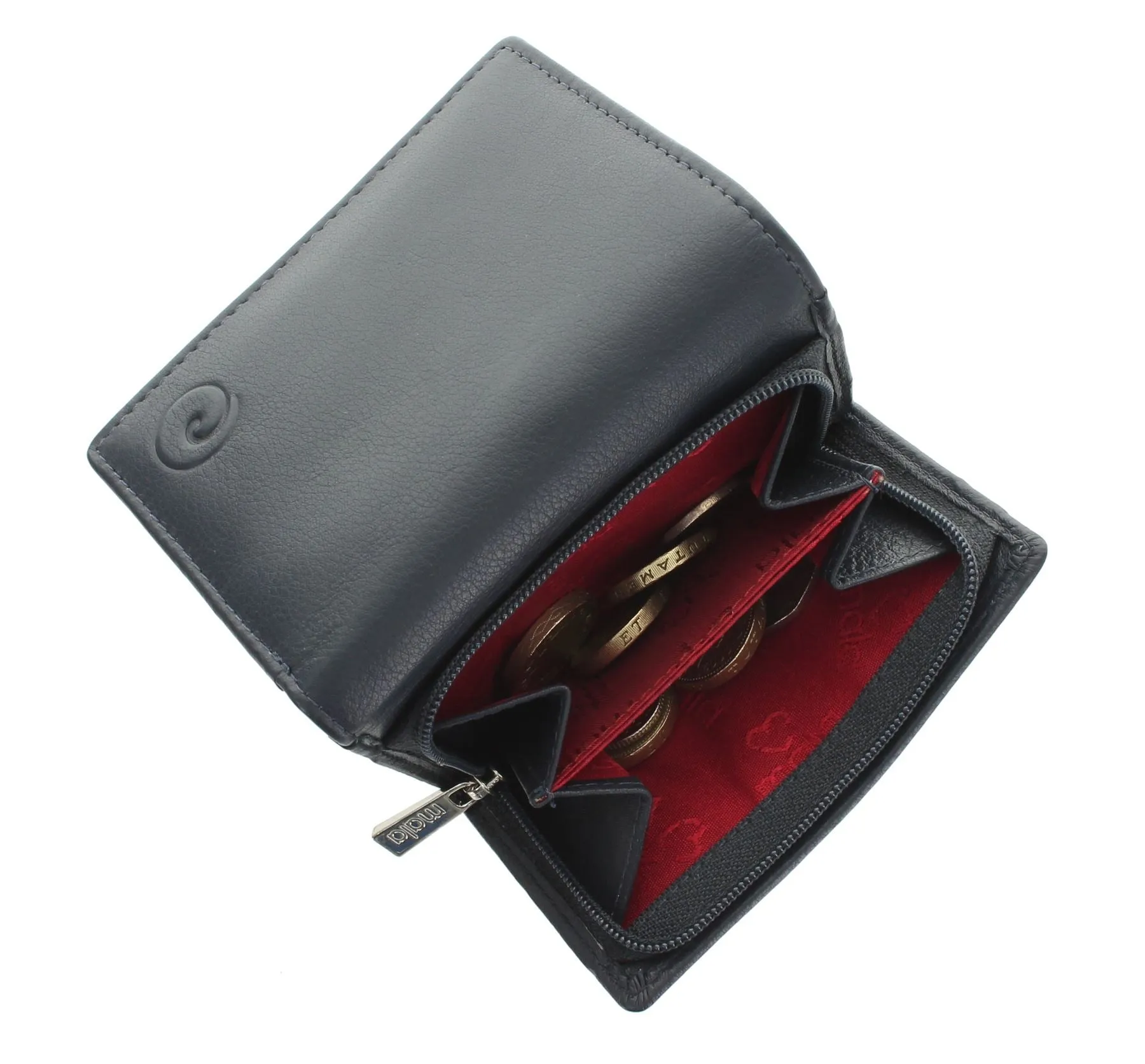 Mala Leather ORIGIN Collection Compact Leather Purse With RFID Protection 3273_5