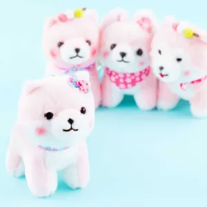 Mameshiba San Kyodai Sakura Blush Plushie  - Medium