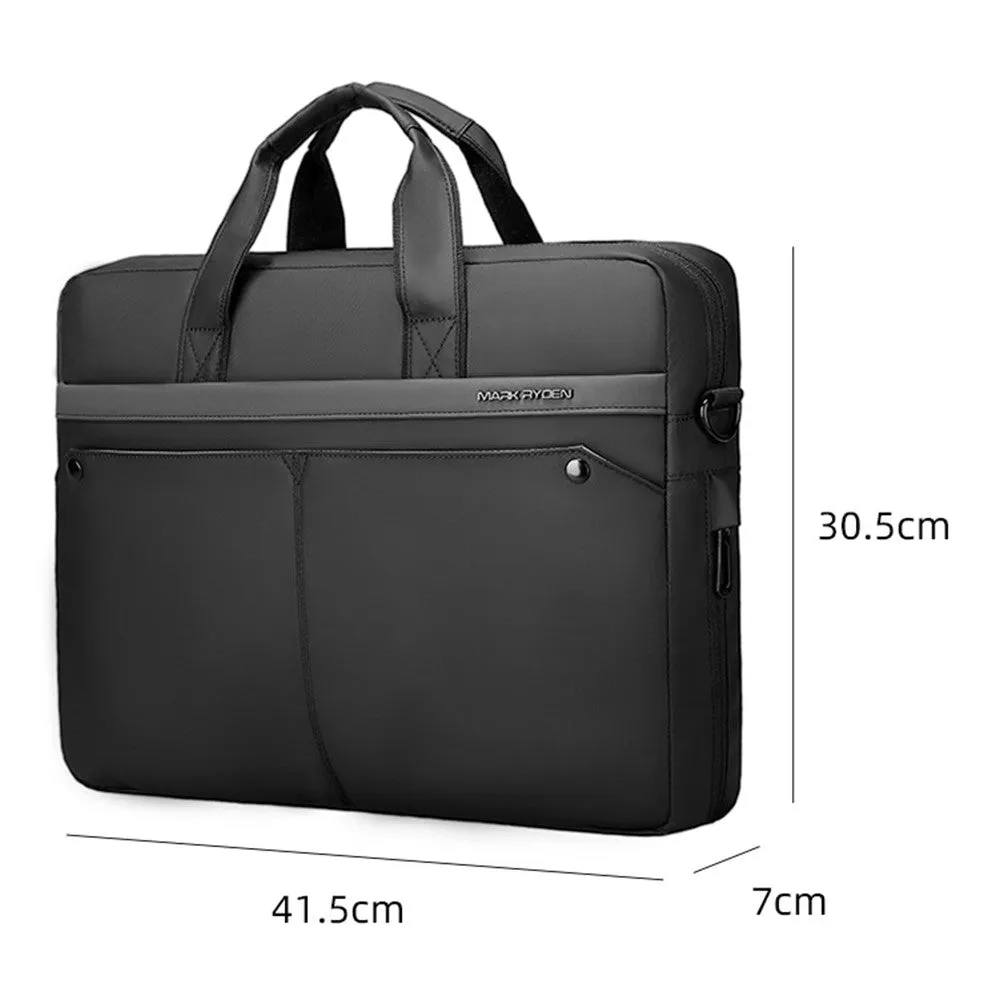 Mark Ryden - Universal 15" laptop / MacBook / notebook bag made of Oxford material with outer compartment   shoulder strap (splash-proof) - Black