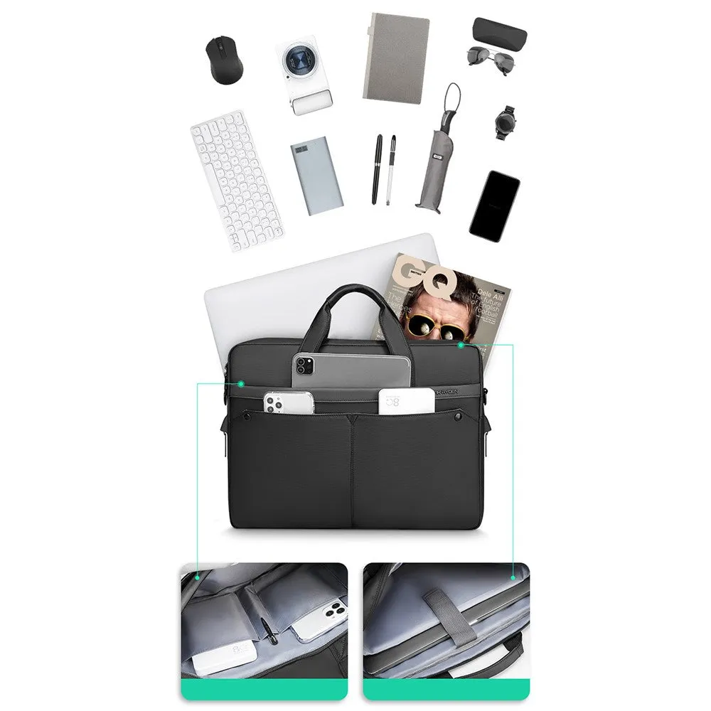 Mark Ryden - Universal 15" laptop / MacBook / notebook bag made of Oxford material with outer compartment   shoulder strap (splash-proof) - Black