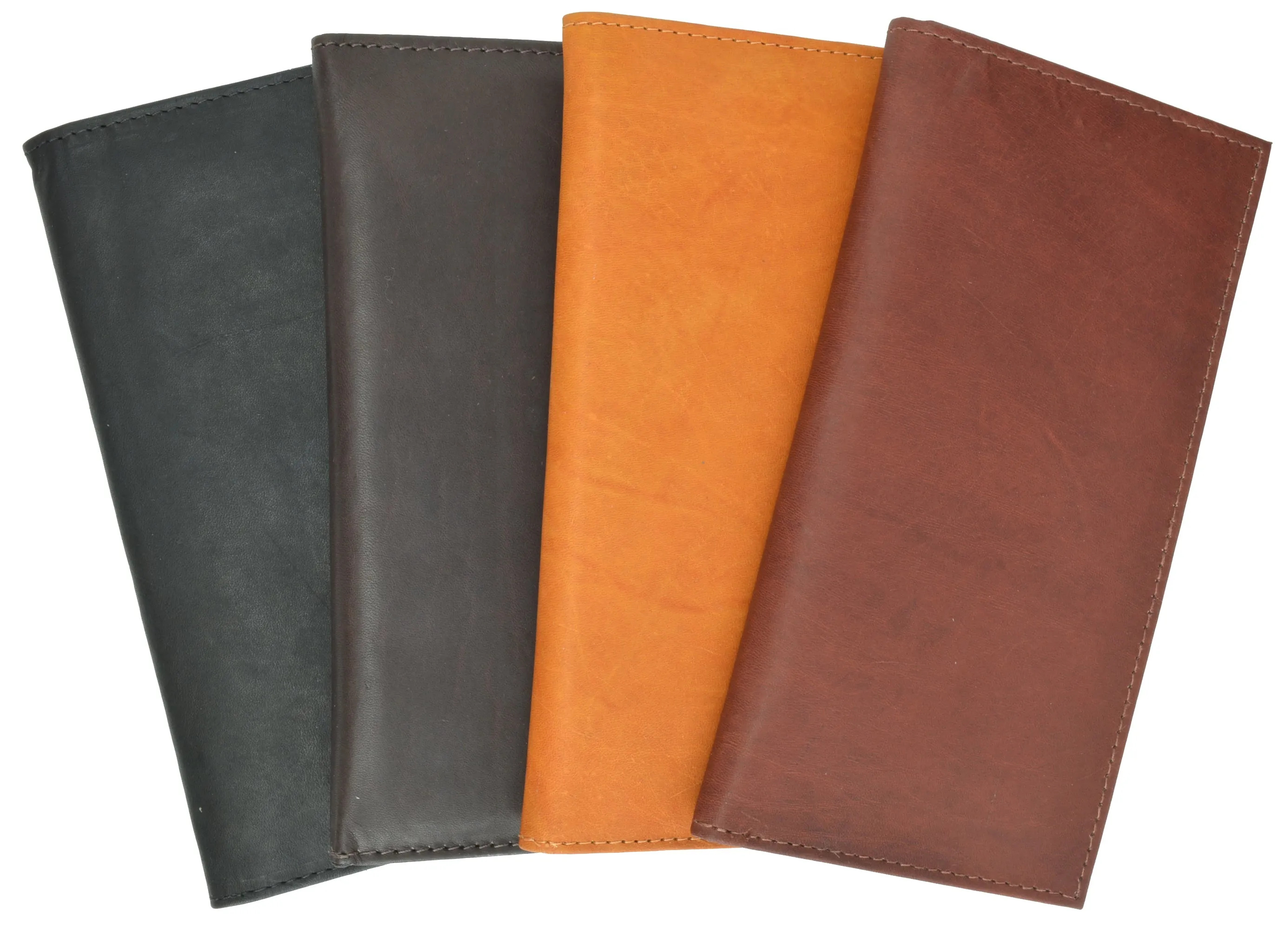 Marshal Men's Leather Long Wallet Pockets ID Card Clutch Bifold Purse