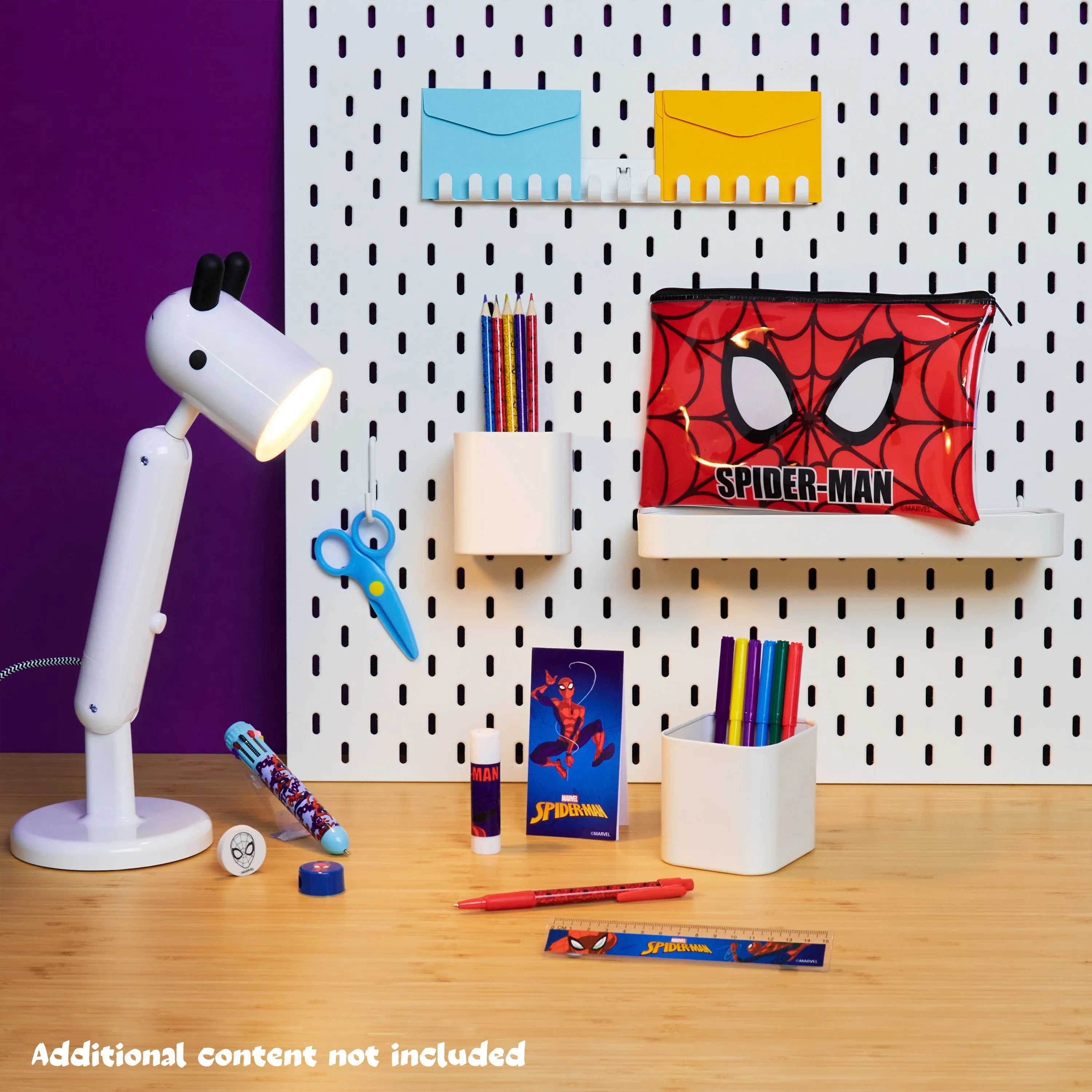 Marvel Spiderman Pencil Case for Kids, Filled Pencil Case with Stationery  Included