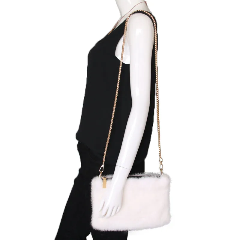 Mink Fur Crossbody Purse or Clutch