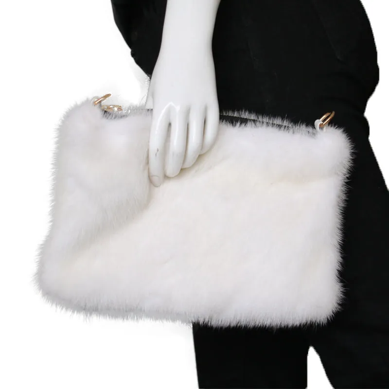 Mink Fur Crossbody Purse or Clutch