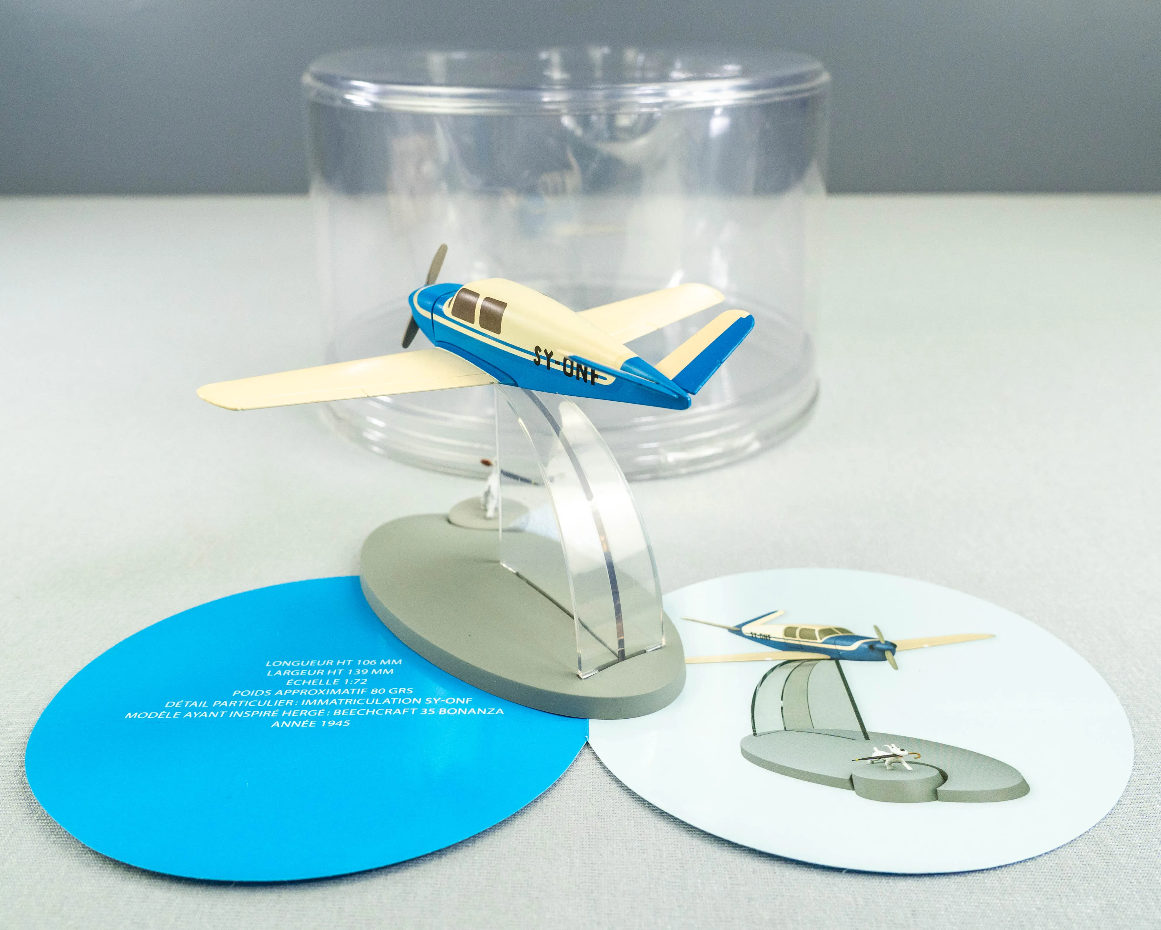 MOULINSART TINTIN AVION 29539 Kidnapper Plane Calculus Affair Hachette Model #19