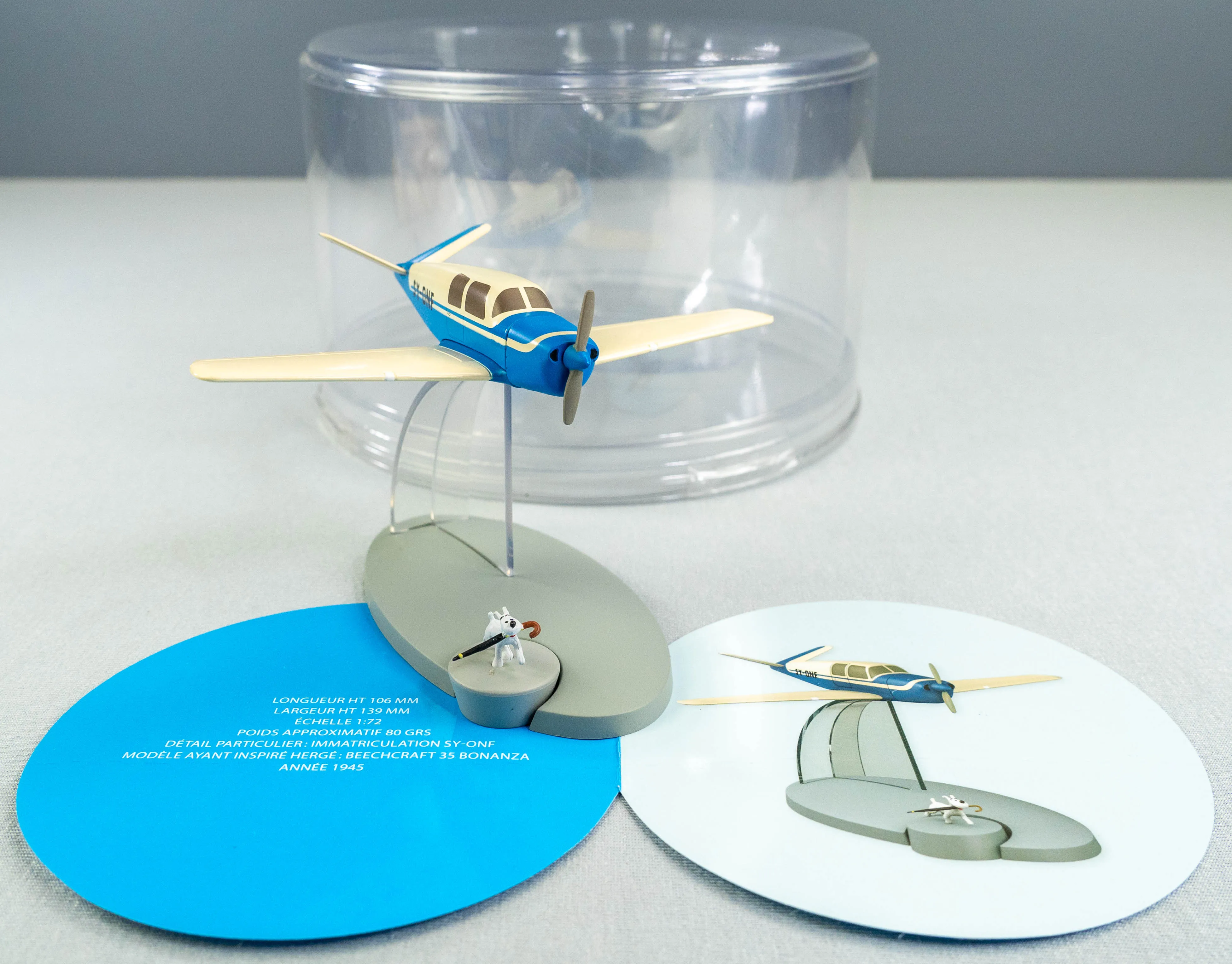 MOULINSART TINTIN AVION 29539 Kidnapper Plane Calculus Affair Hachette Model #19