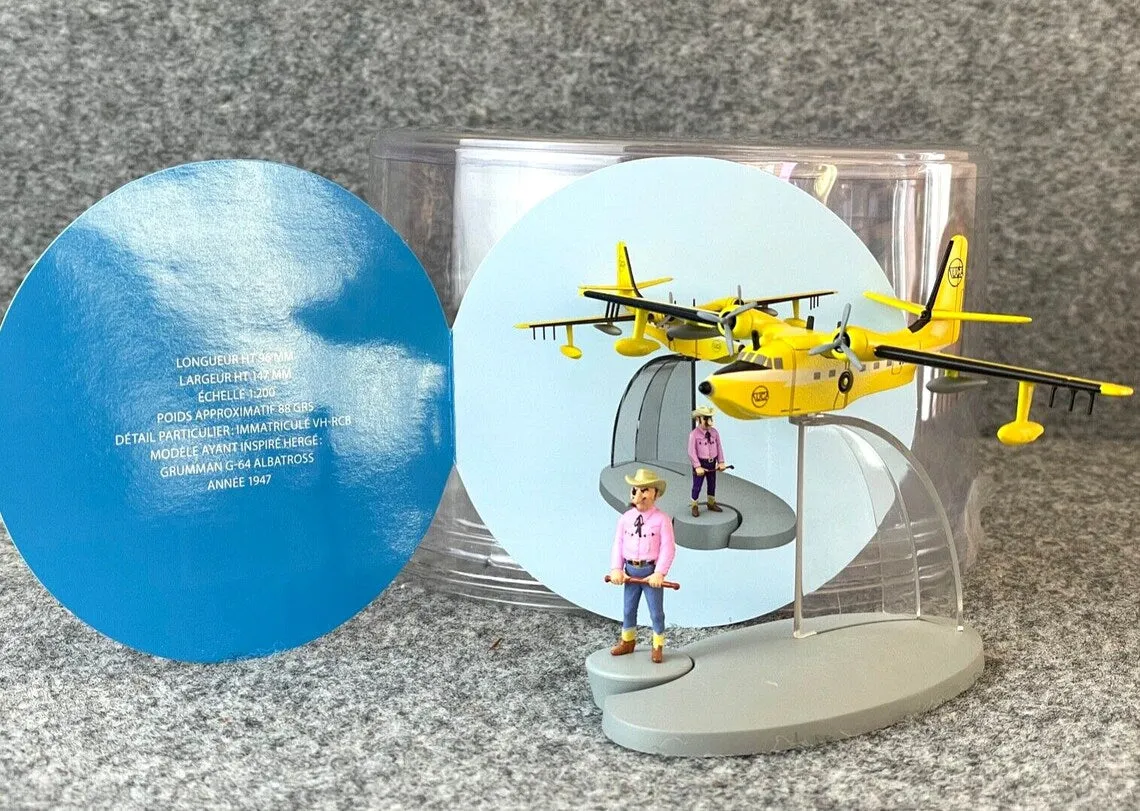 MOULINSART TINTIN Plane 29552 Australian Seaplane Flight 714 Hachette Avion #32