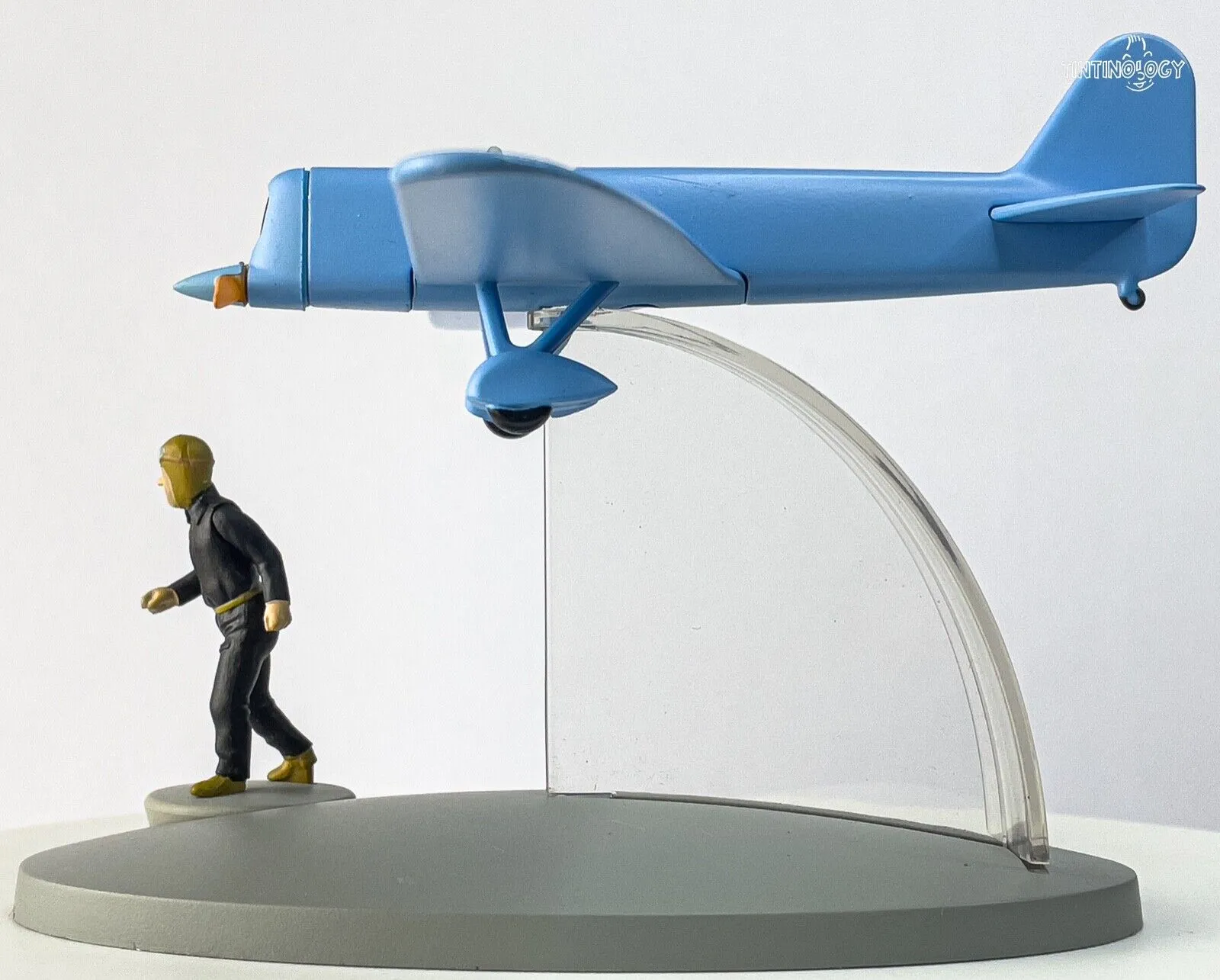MOULINSART TINTIN PLANE 29563 Blue Plane: Jo Zette & Jocko Model Avion #43