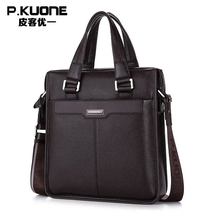 New Men's Handbag Genuine Leather Luxury Brand Men Business Briefcase Handbags Messenger Bags High Quality Men Shoulder Bag