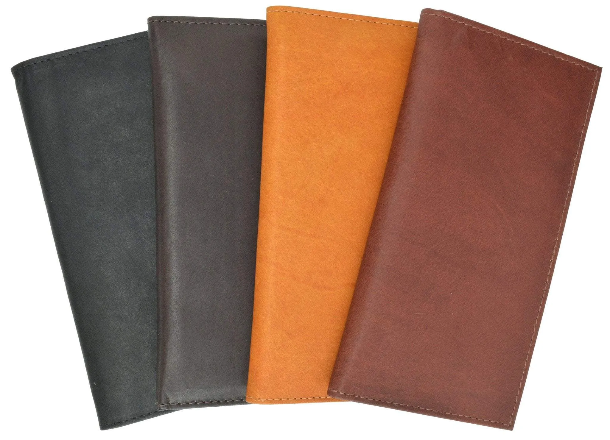 New Mens Leather Long Wallet Pockets ID Card Clutch Bifold Purse 1528 CF (C)