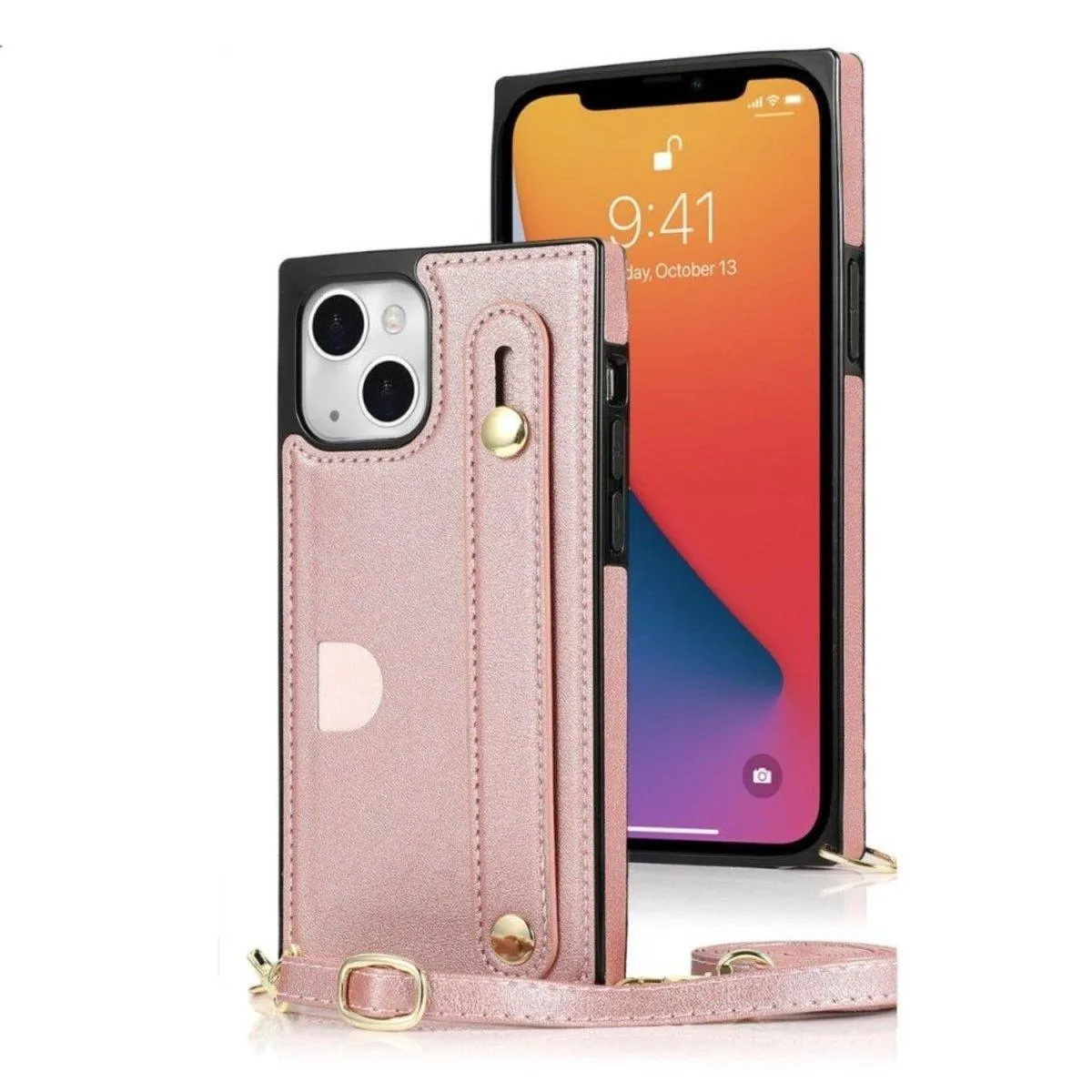 Nox Slim Leather Shockproof iPhone Case With Wrist Strap