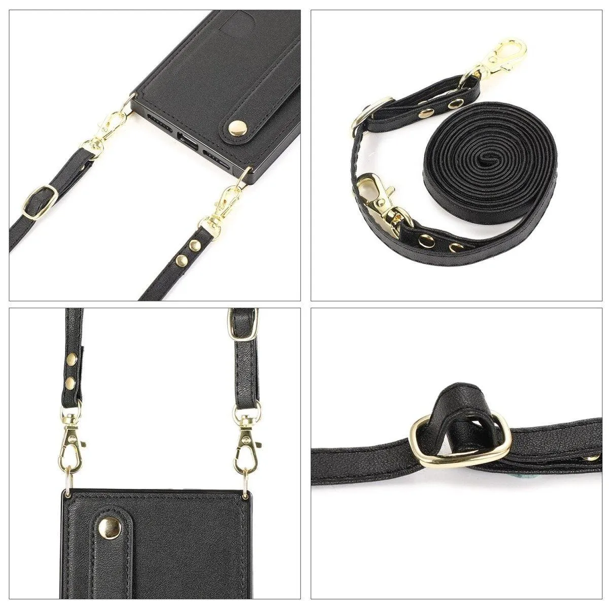 Nox Slim Leather Shockproof iPhone Case With Wrist Strap