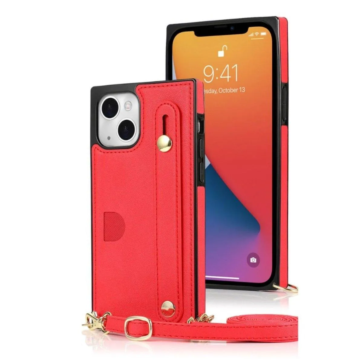 Nox Slim Leather Shockproof iPhone Case With Wrist Strap