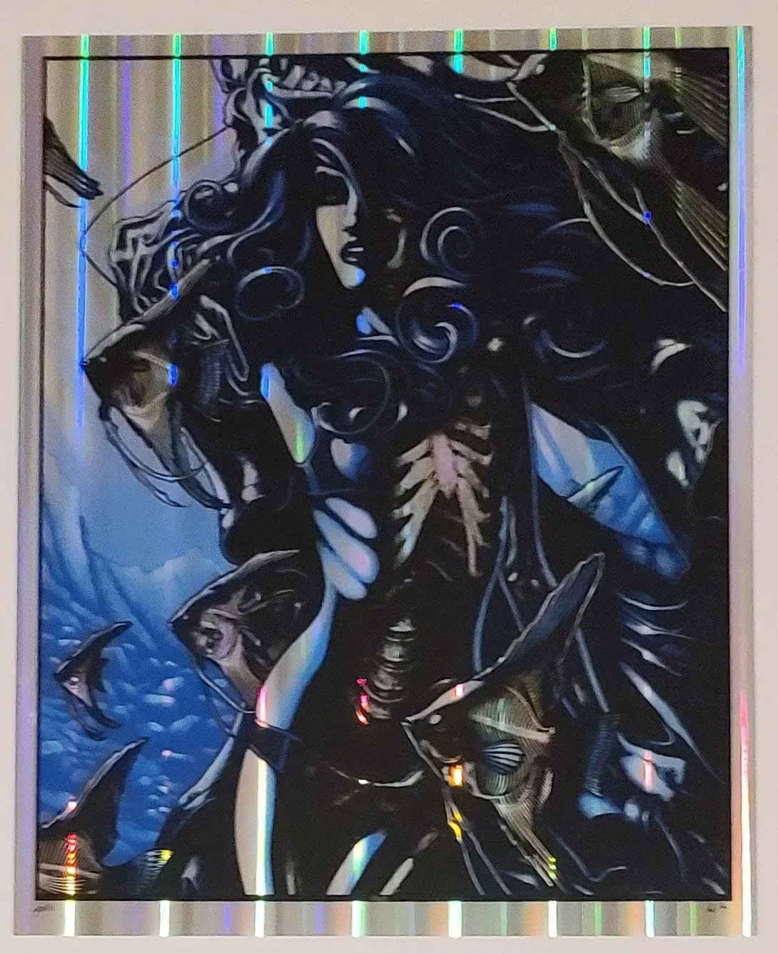 Obsidian 3 Suspension Foil HPM Silkscreen Print by Justin Anville
