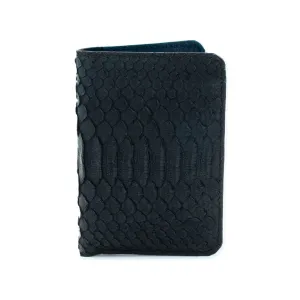 Onyx Black Python Passport Cover