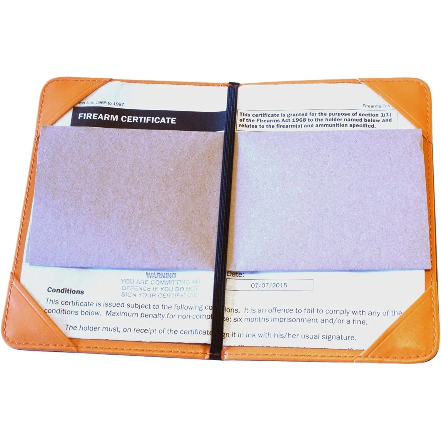 Open Shotgun Brown Certificate Holder