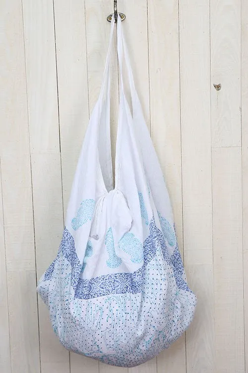 Paisley Border Printed Hammock Bag