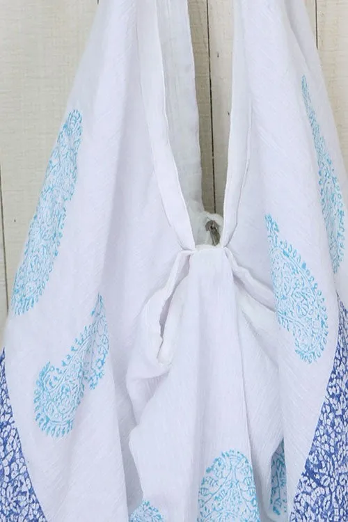 Paisley Border Printed Hammock Bag