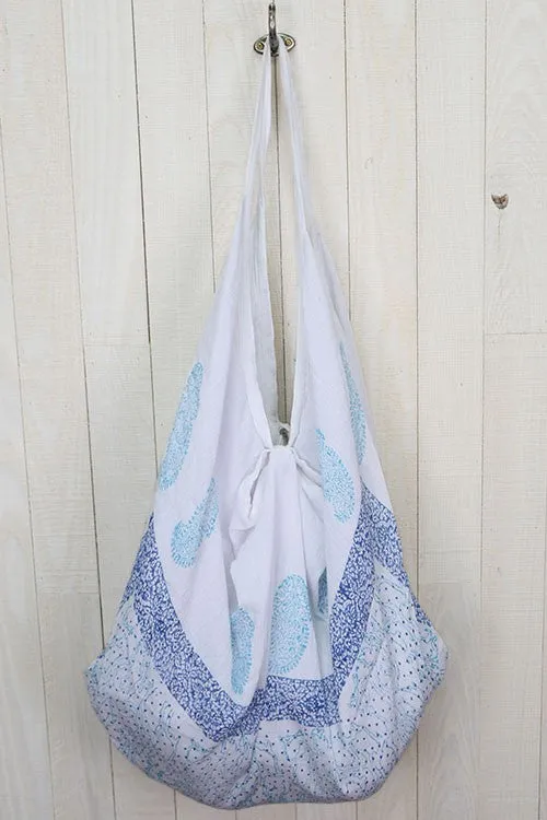 Paisley Border Printed Hammock Bag