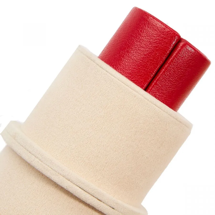Palermo Double Watch Roll w/ Jewelry Pouch (Red)