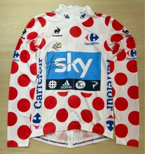 Polka jersey leader Tour de France 2012 Signed Chris Froome Team Sky