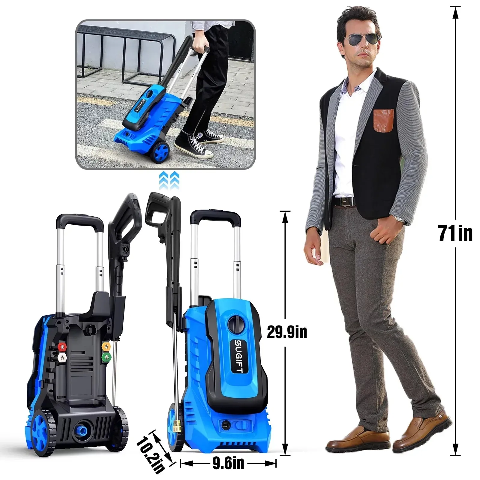 Portable Pressure Washer with Water Tank