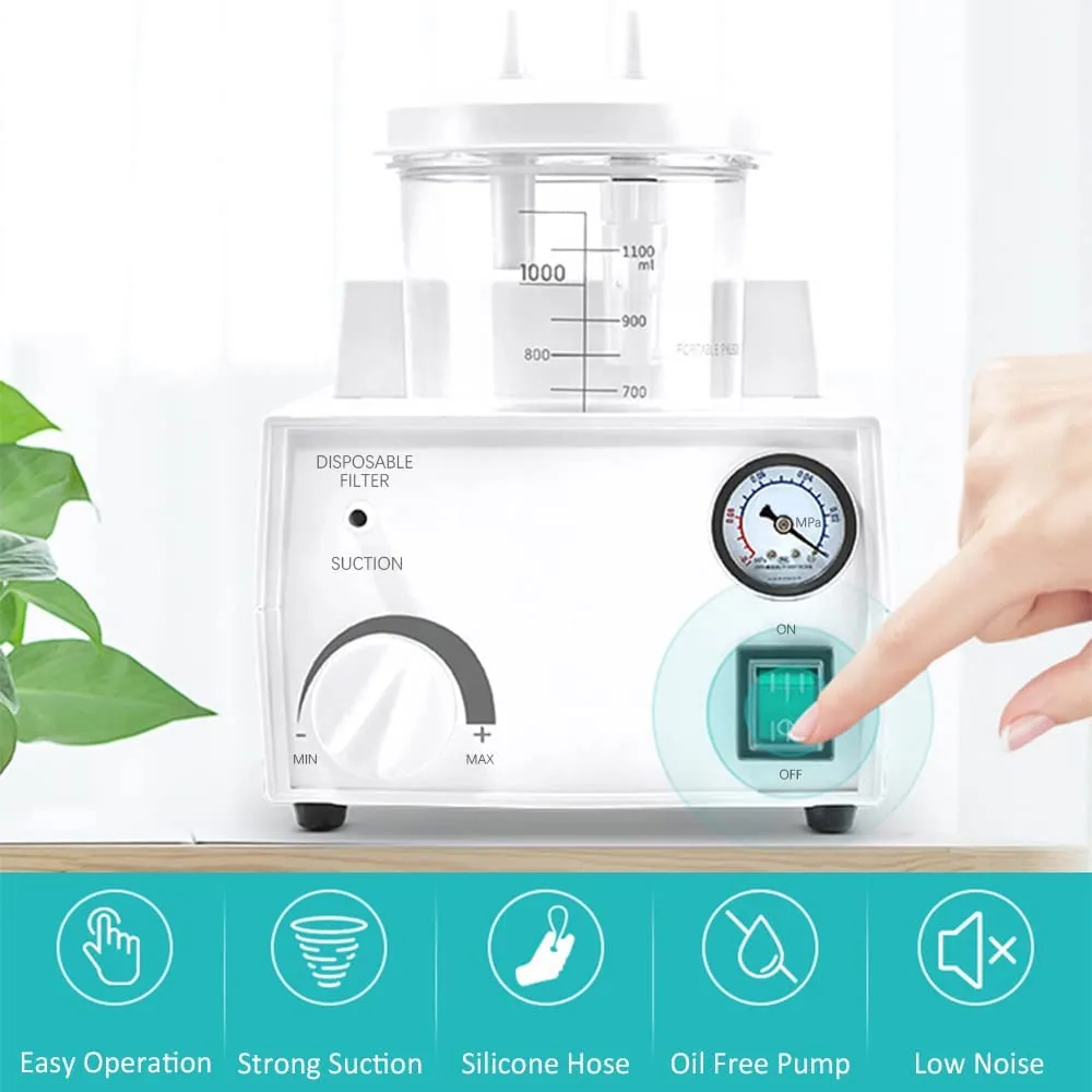 Portable Sꭒ𝚌tion Machine, Oil-Free Sꭒ𝚌tion Help Device for Elderly Adult Child