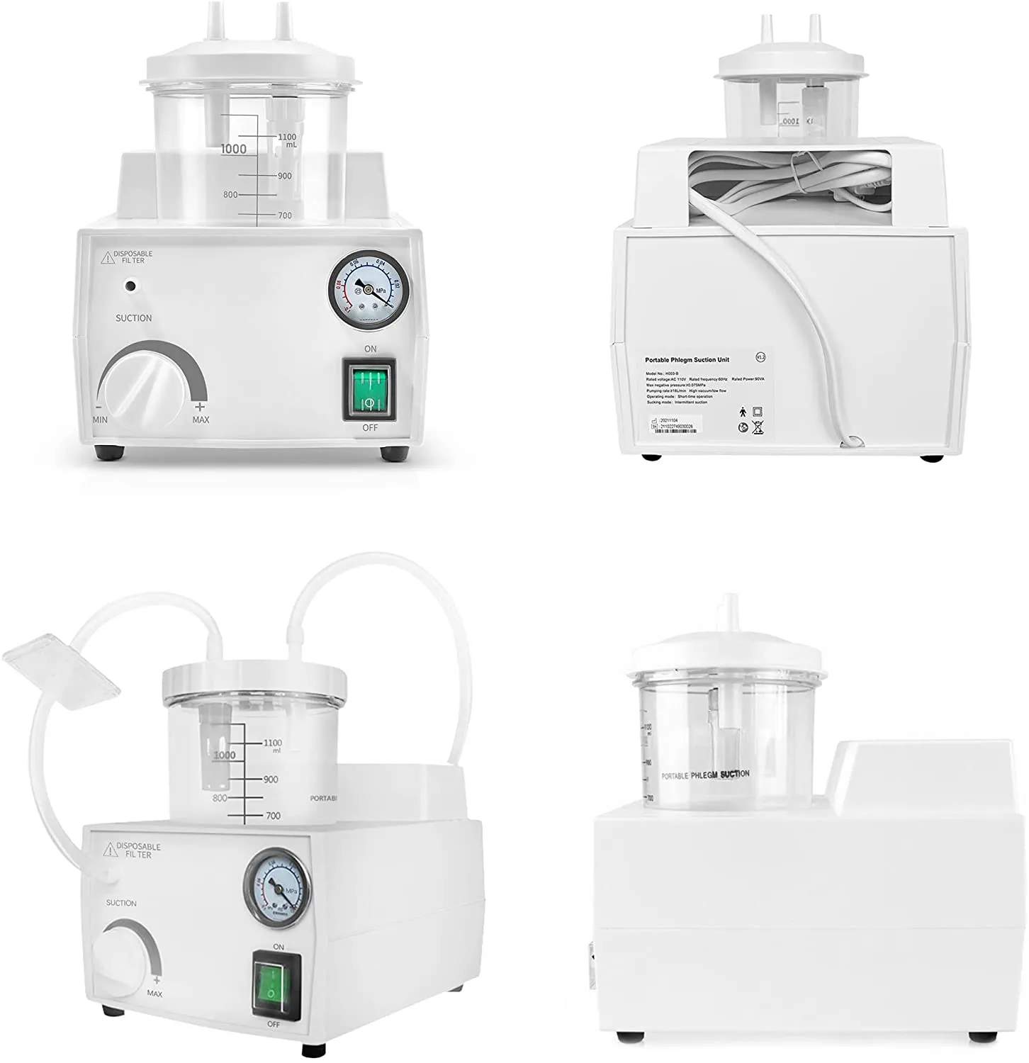 Portable Sꭒ𝚌tion Machine, Oil-Free Sꭒ𝚌tion Help Device for Elderly Adult Child