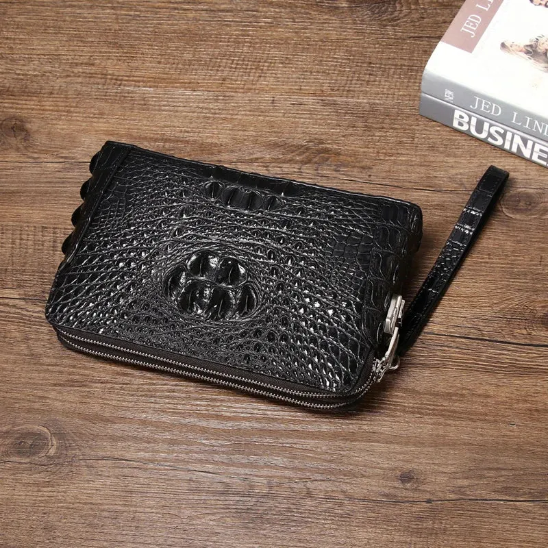 Real Leather Men's Envelope Clutch Bag