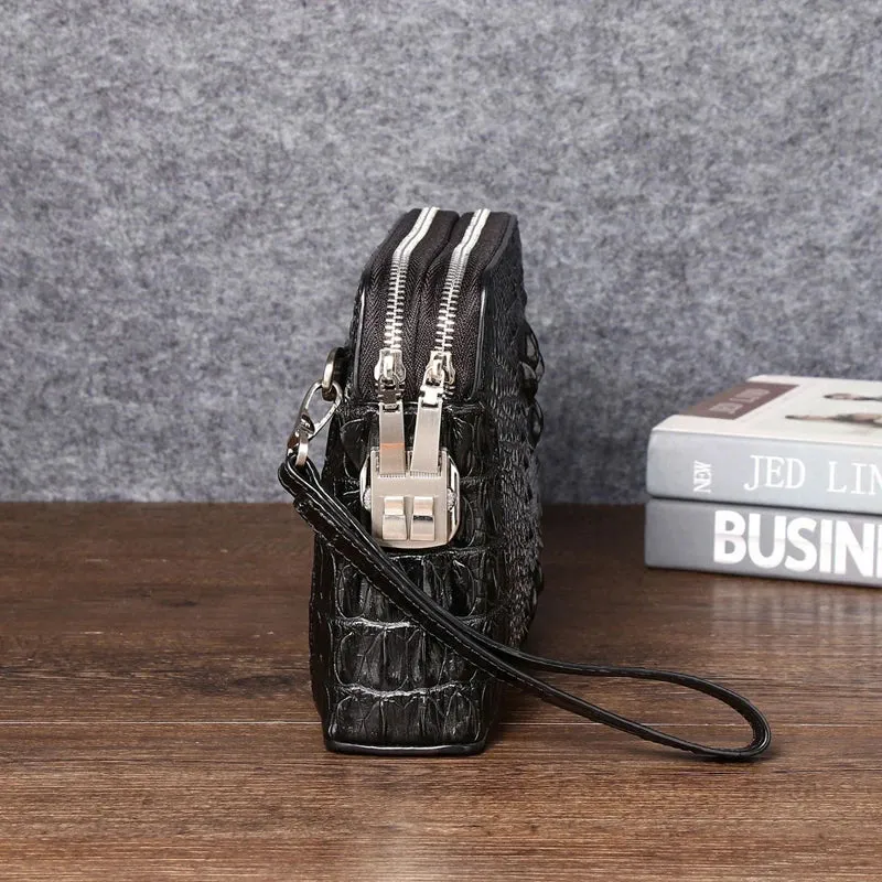 Real Leather Men's Envelope Clutch Bag