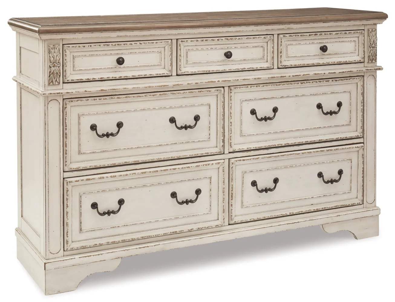 Realyn Full Panel Bed with Dresser