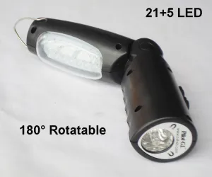 Rechargeable folding work light flash light cordless 21 5 LED work lamp FLEXIBLE led torch portable car charger EU AU UK plug
