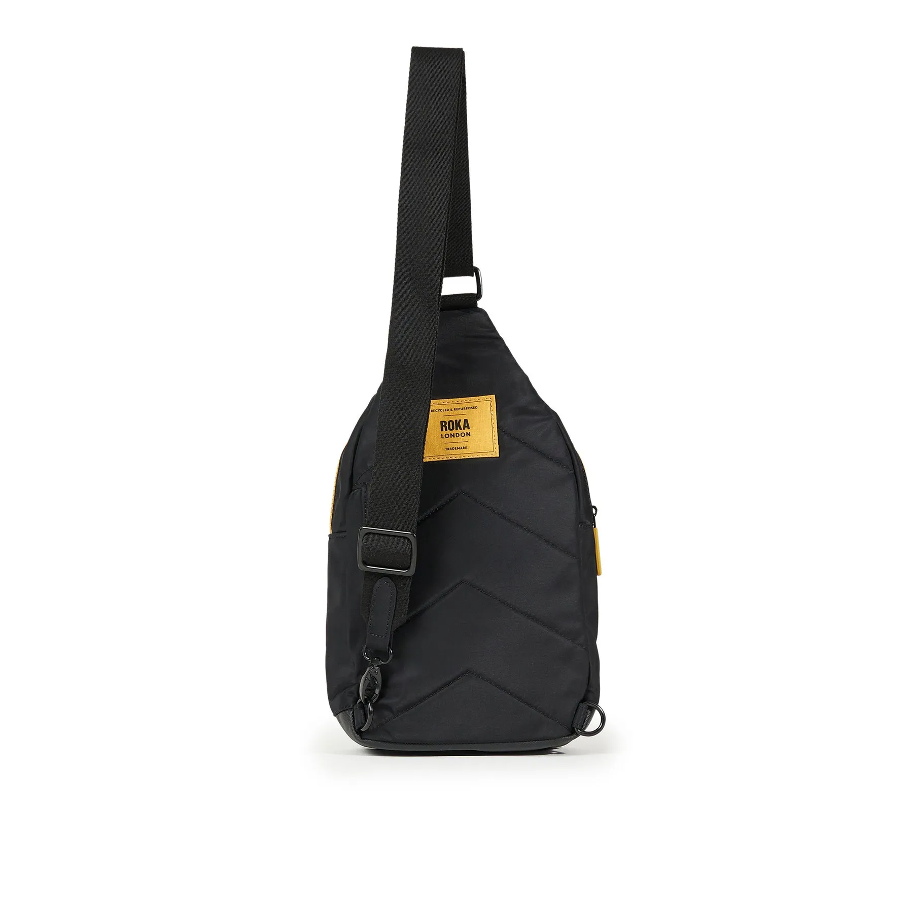 ROKA All Black Willesden B Corn Large Recycled Nylon Bag