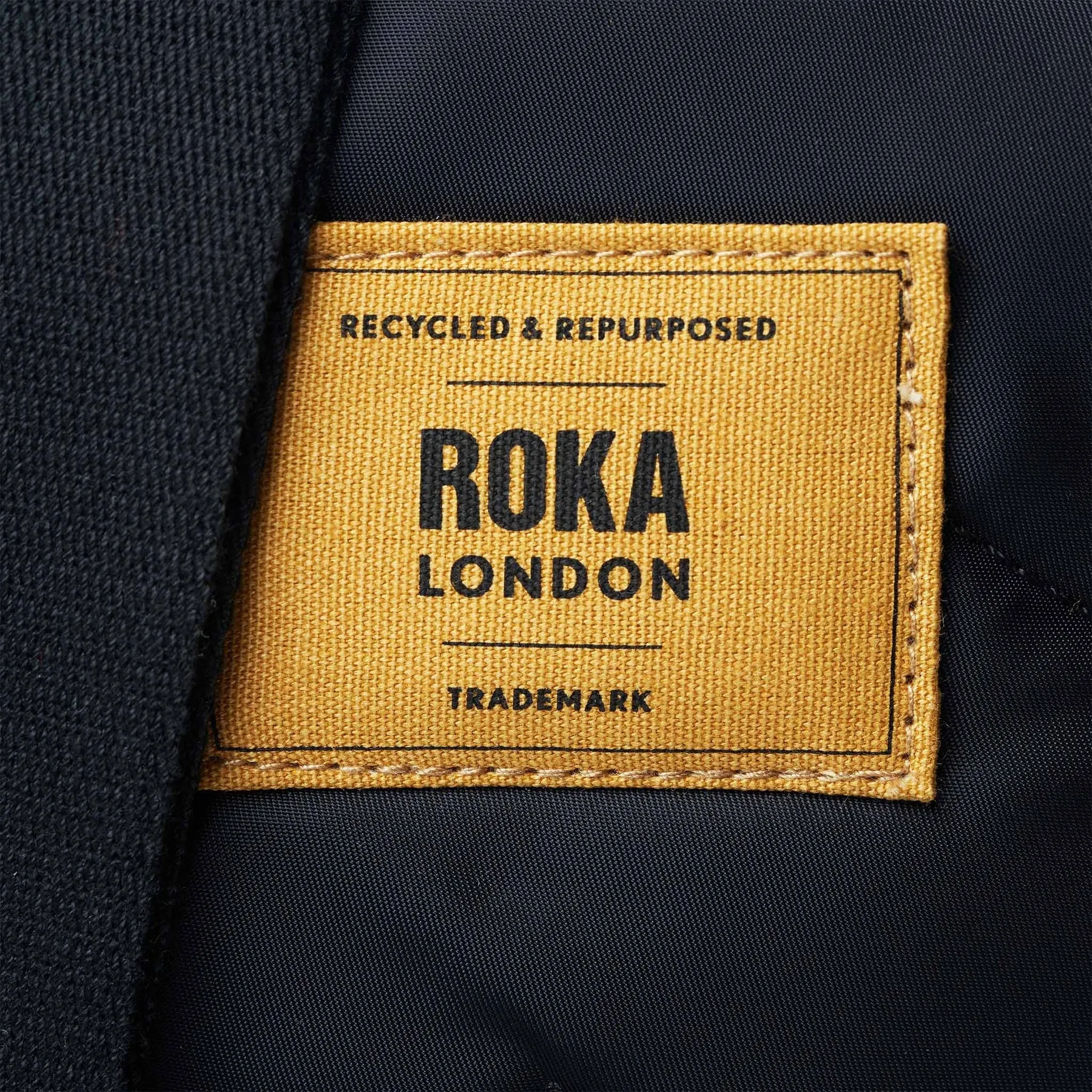 ROKA All Black Willesden B Corn Large Recycled Nylon Bag