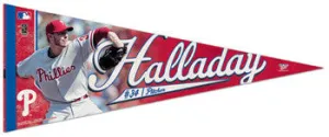 Roy Halladay "Action" Premium Felt Collector's Pennant (LE /2010)