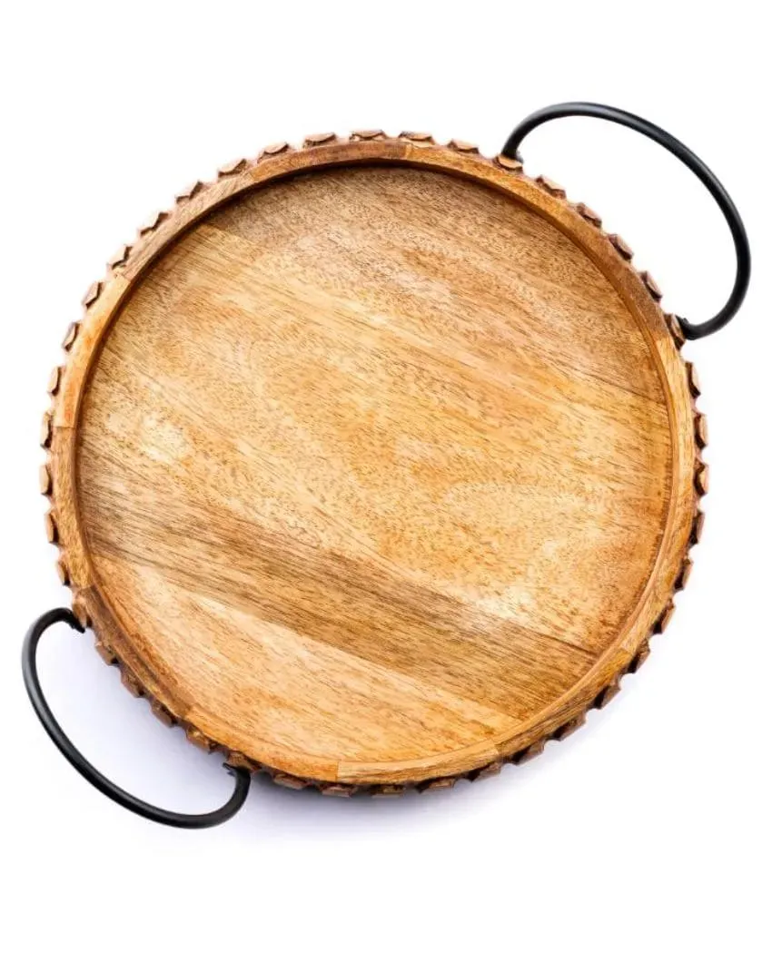 Rustic Design Arch Wooden Tray