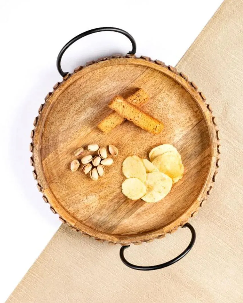 Rustic Design Arch Wooden Tray