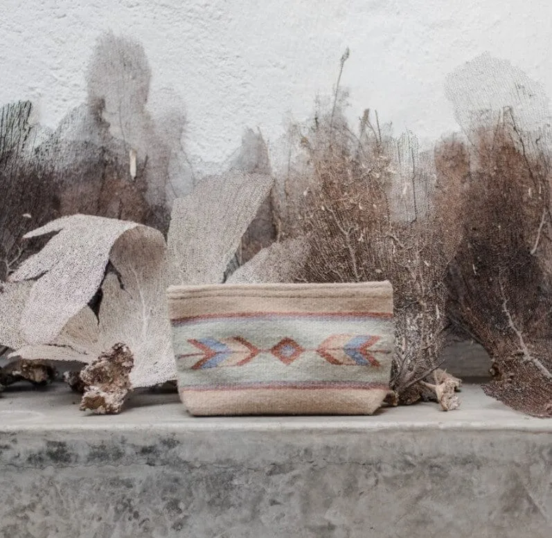 Sagebrush n Sand Wool Clutch Handbag | Manos Zapotecas | Yellowstone Spirit Southwestern Collection