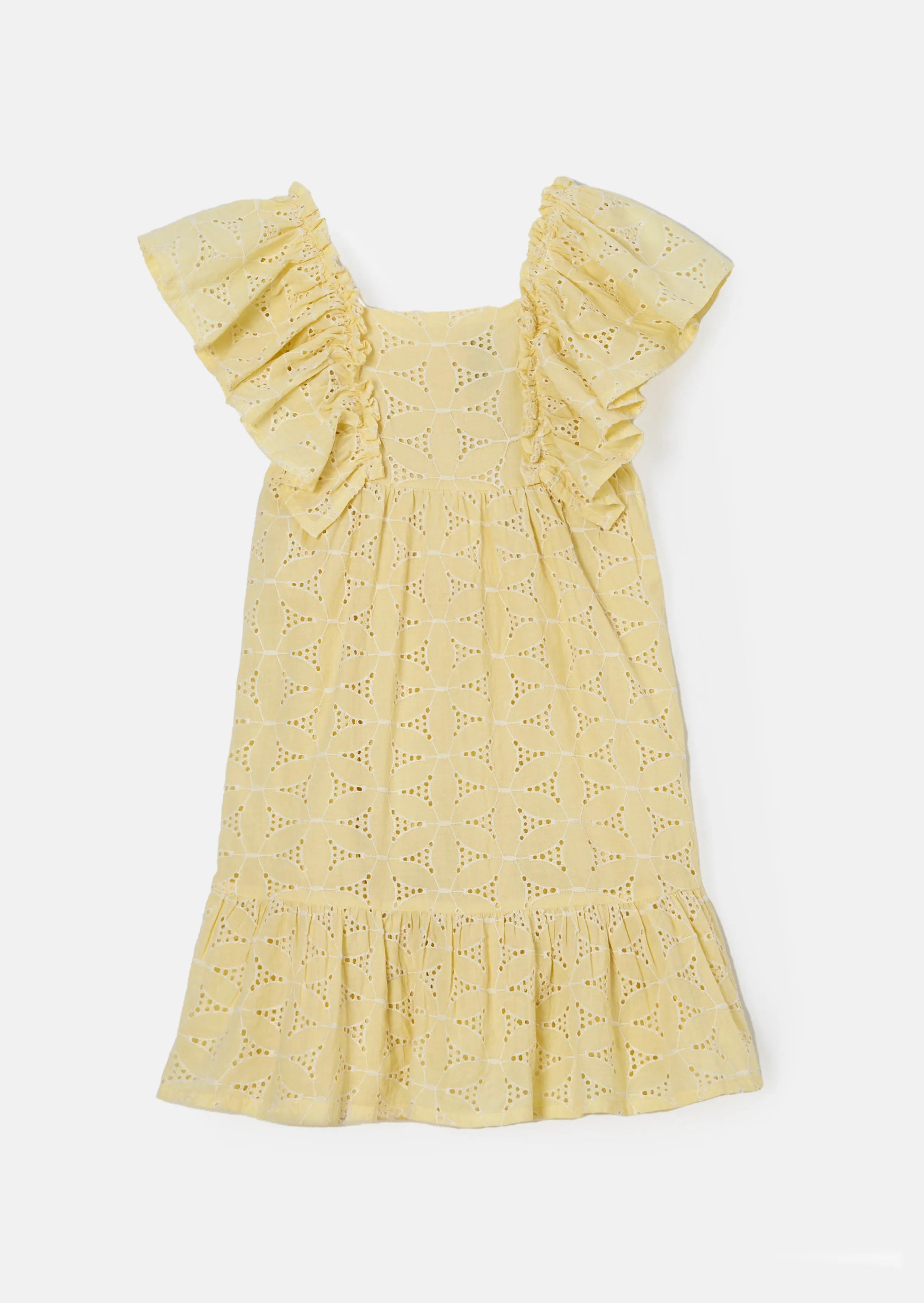 Sara Lemon Broderie Dress