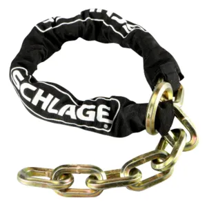 Schlage 3-1/4 Foot x 1/2 Inch Cinch Ring Security Chain