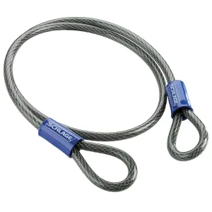 Schlage 4 Foot x 3/8 Inch Flexible Steel Cable Lock