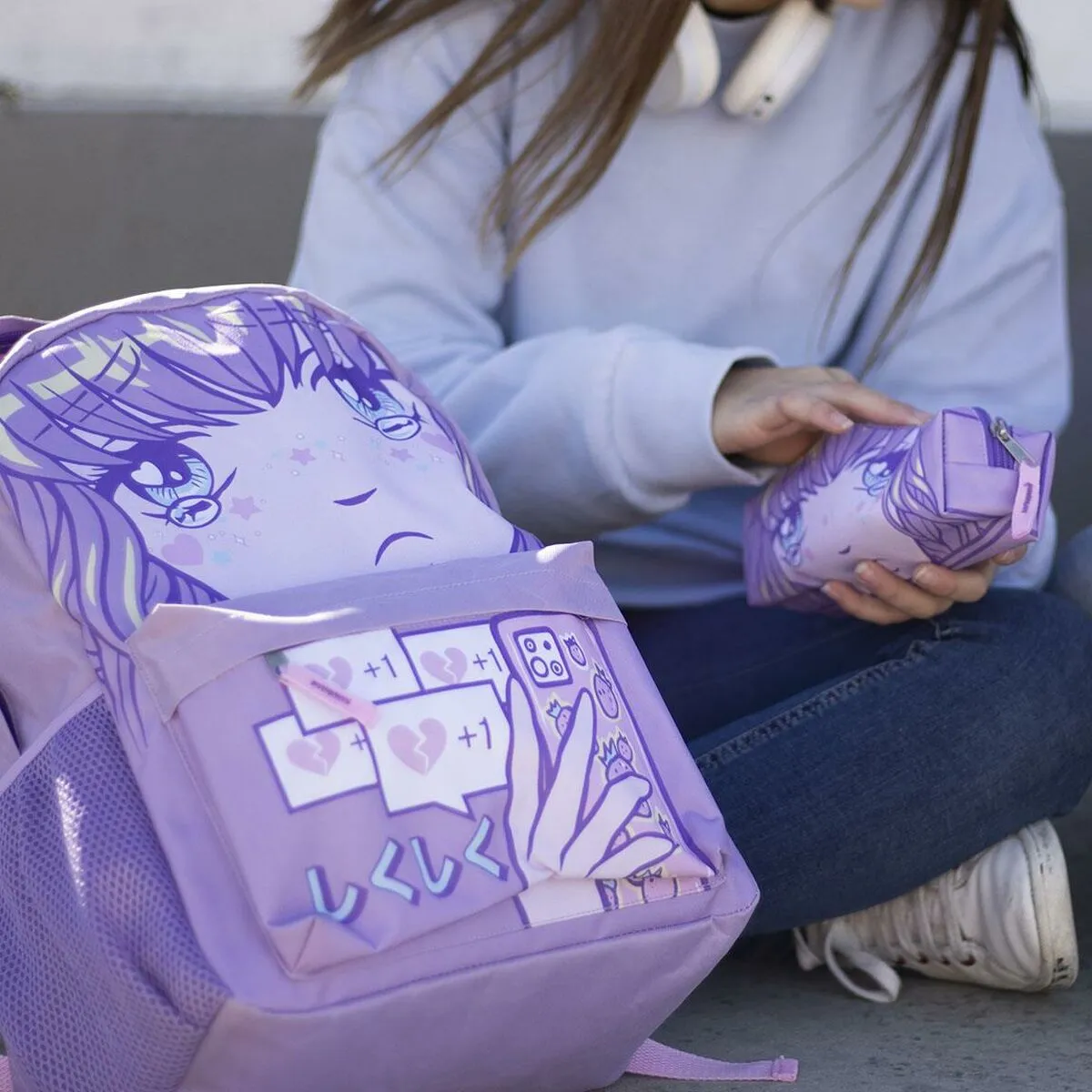 School Case Otaku 20 X 5 X 5 Cm Lilac