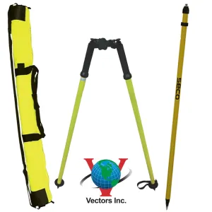 SECO Aluminum GPS 2m Snap-Lock Pole, Aluminum Bipod & Bag