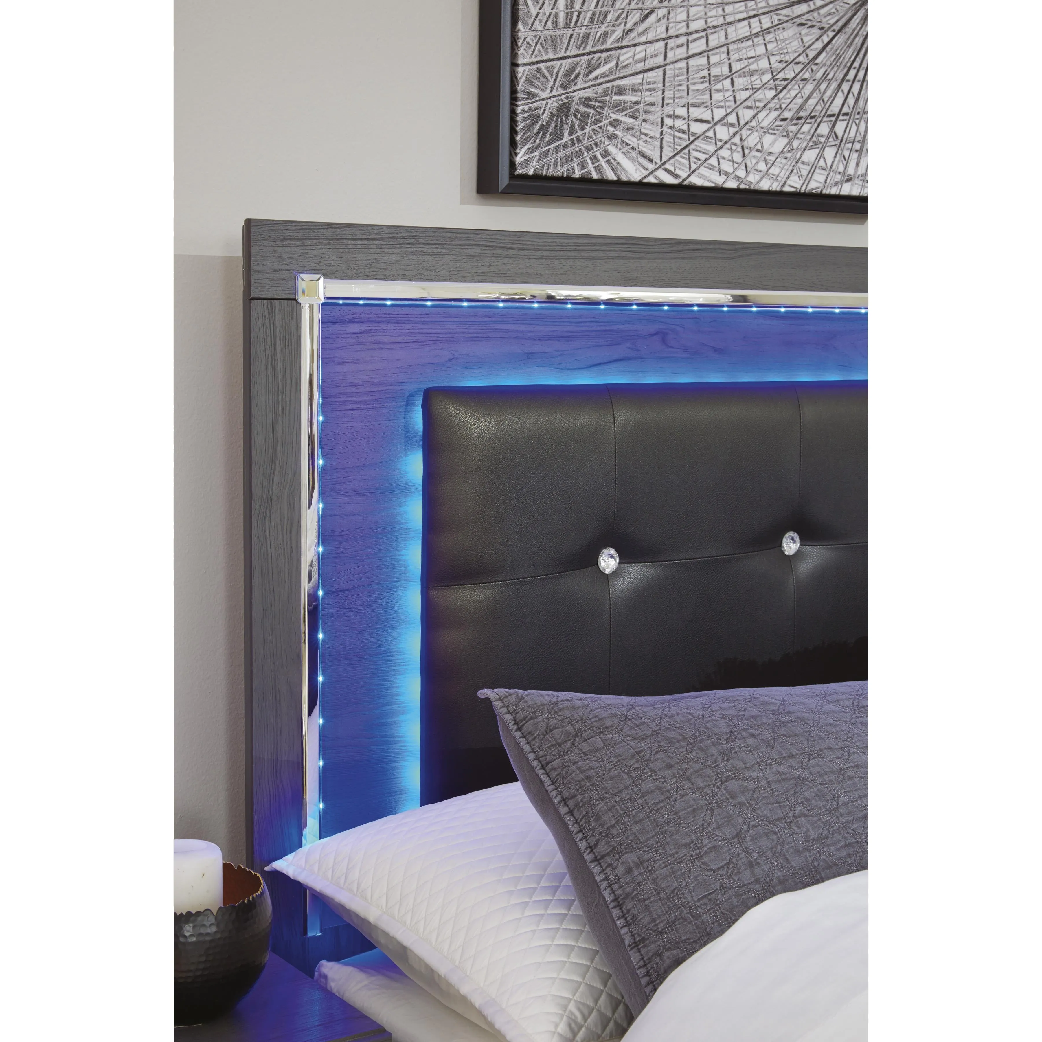 Signature Design by Ashley Lodanna B214-57 Queen Upholstered Panel Headboard